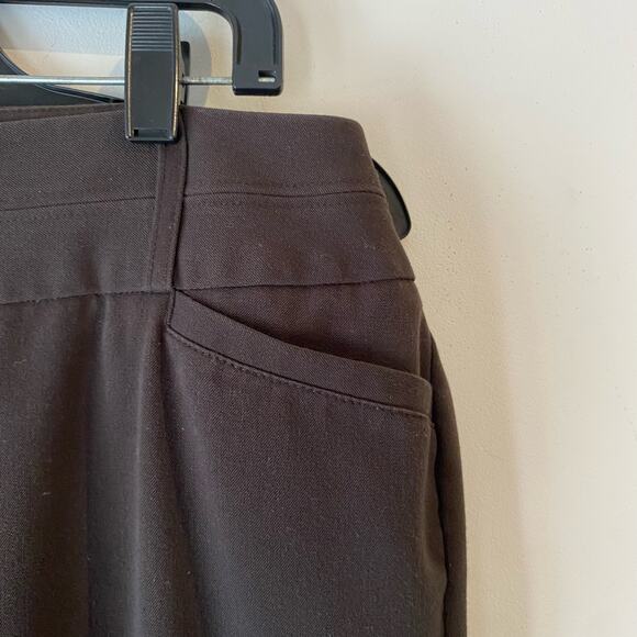 Atelier Luxe Brown Trouser Pants SZ‎ 10 Slacks Dress Pants Career Formal Work - Picture 5 of 10